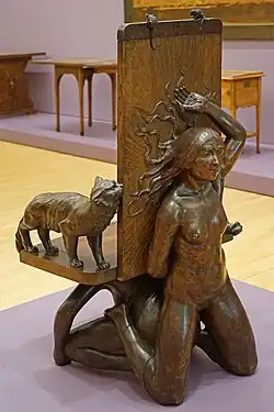 Scaun de Rupert Carabin, din Franța (1895)