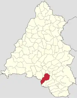 Localizare în cadrul județului