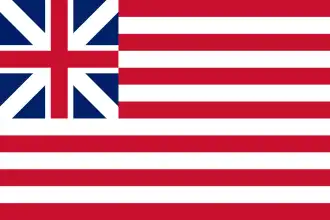 Dungile roșii din steagul Statelor Unite au fost adaptate de drapelul Companiei Britanice a Indiilor de Est. Acesta este „Grand Union Flag”, primul steag american stabilit de Congresul continental.