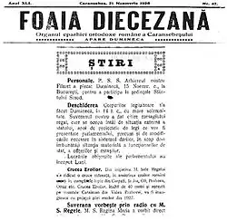 Foaia Diecezană