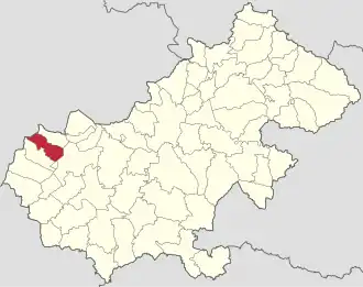 Localizare în cadrul județului