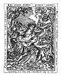 Orfeu cântând la vihuela. Dintr-o carte de Luis de Milán, Libro de música de vihuela de mano intitulado El maestro (1536)