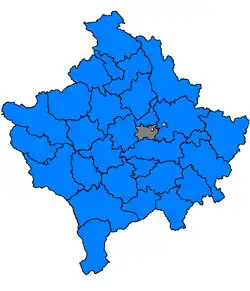 Localizare Kosovo Polje