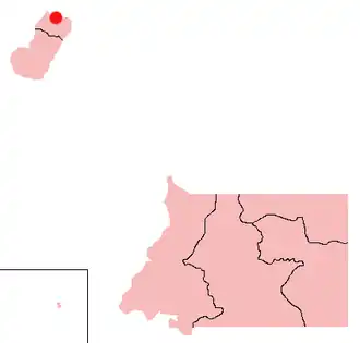 Poziția localității Malabo