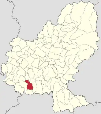 Localizare în cadrul județului