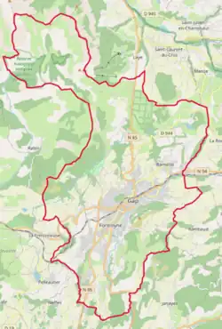 Poziția localității Gap
