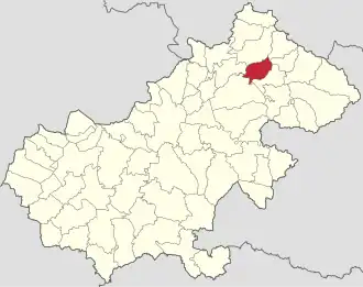 Localizare în cadrul județului