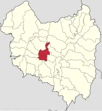 Amplasarea în cadrul județului