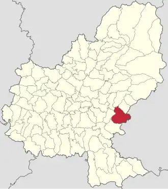 Localizare în cadrul județului
