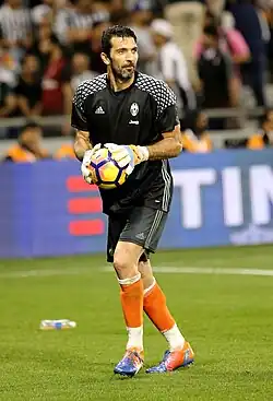Gianluigi Buffon performing