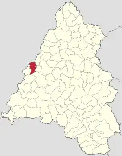 Localizare în cadrul județului