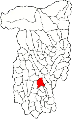 Poziția localității Glăvile