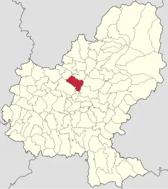 Localizare în cadrul județului