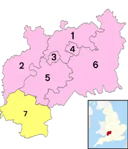 Poziția localității Gloucestershire