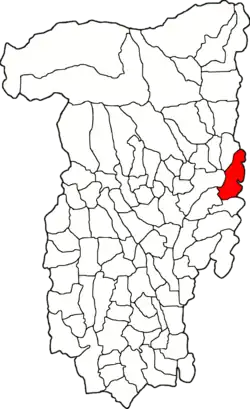 Poziția localității Golești