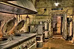 Bucătărie în cazemata subterană de la Michelsberg