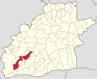 Localizare în cadrul județului