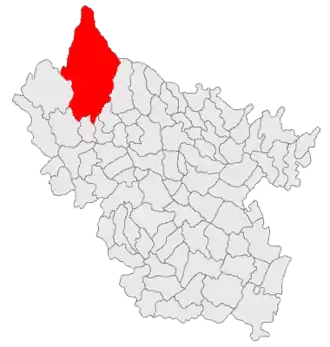 Poziția localității Gura Teghii