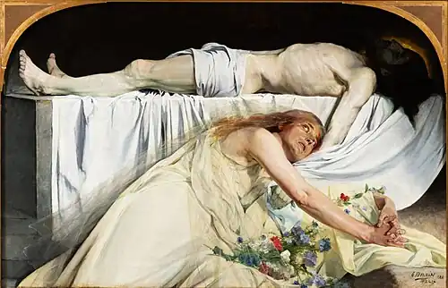 Magdalena la mormântul lui Cristos (1880) de Gustaaf Vanaise
