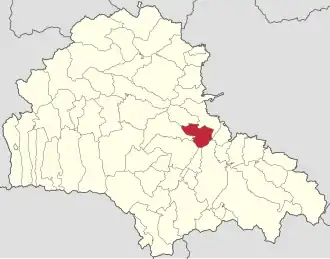 Localizare în cadrul județului