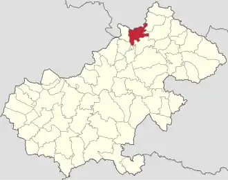 Localizare în cadrul județului