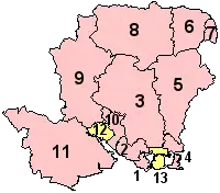 Poziția localității Hampshire