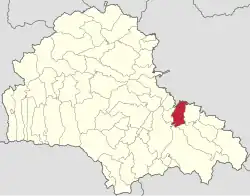 Localizarea în cadrul județului