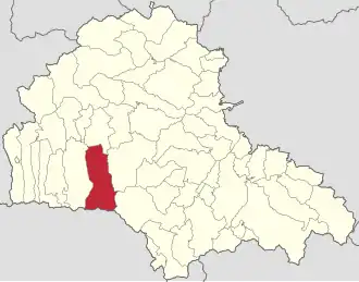 Localizare în cadrul județului