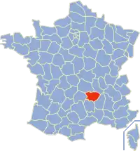 Poziția regiunii Haute-Loire