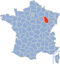 Poziția regiunii Haute-Marne