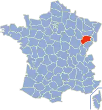 Poziția regiunii Haute-Saône