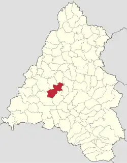 Localizare pe harta județului