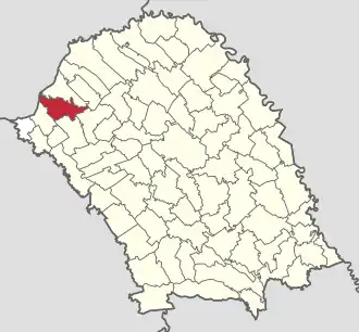 Poziția localității Hilișeu-Horia