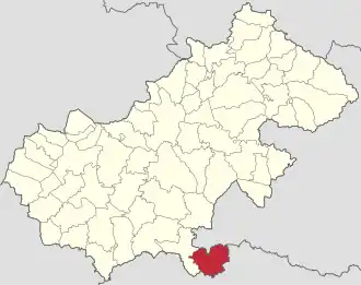 Localizare în cadrul județului