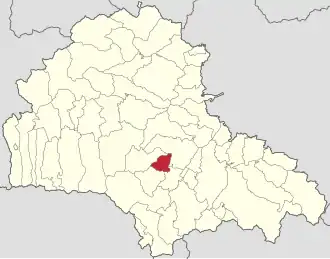 Localizare în cadrul județului