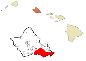 Poziția localității Honolulu