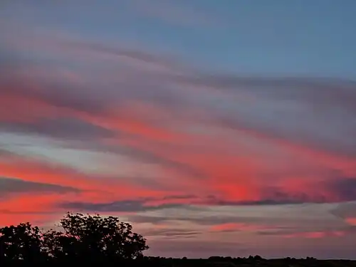 Hudești - Apus de soare