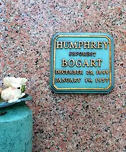 Marble stone with a simple plaque