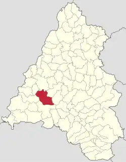 Localizare în cadrul județului