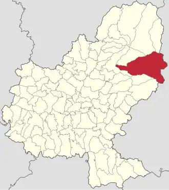 Localizare în cadrul județului