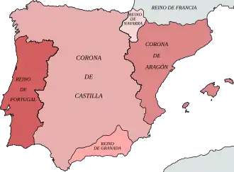 Peninsula Iberică în jurul anului 1400