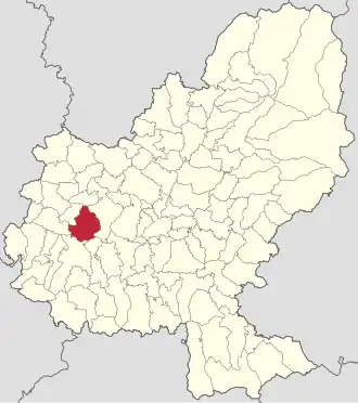Localizare în cadrul județului