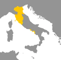 Limba etruscă se vorbea mai ales în nordul Italiei