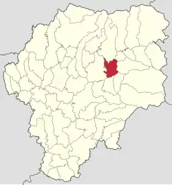 Localizare în cadrul județului