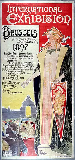 Poster pentru Expoziția Internațională de Henri Privat-Livemont (1897)