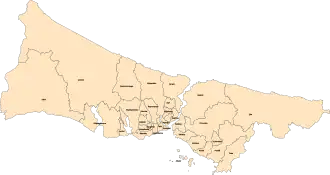 Poziția localității Istanbul