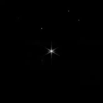 Faza 3 finalizată, arătând 18 segmente „stivuite” ca o singură imagine a HD 84406.