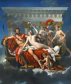 Jacques-Louis David: Marte dezarmat de Venus