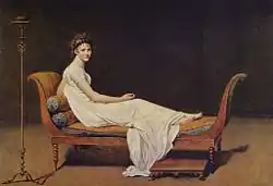 Portretul lui Madame Récamier, de Jacques-Louis David, 1800