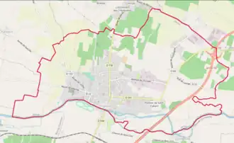 Poziția localității Jarnac